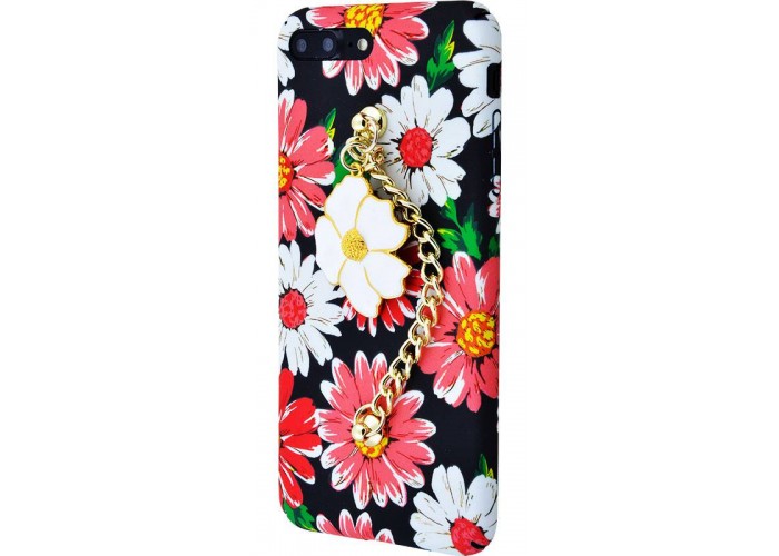 Чехол для iPhone 7 Plus Soft Touch+Ceramic Flowers №3