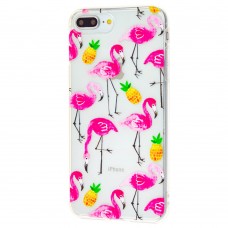 Чехол для iPhone 7 Plus / 8 Plus Lovely фламинго