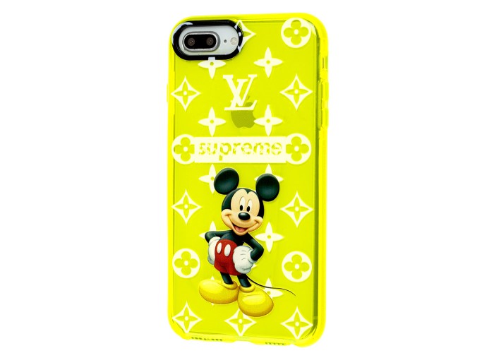Чехол для iPhone 7 Plus / 8 Plus Neon print Микки Маус supreme