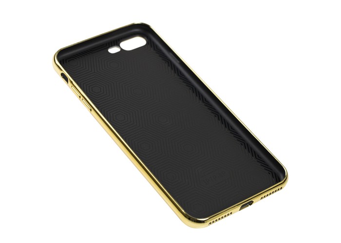 Чехол для iPhone 7 Plus / 8 Plus glass зеркало золотистый