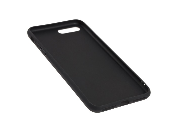 Чехол для iPhone 7 Plus / 8 Plus off-white leather черный