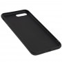 Чехол для iPhone 7 Plus / 8 Plus off-white leather черный