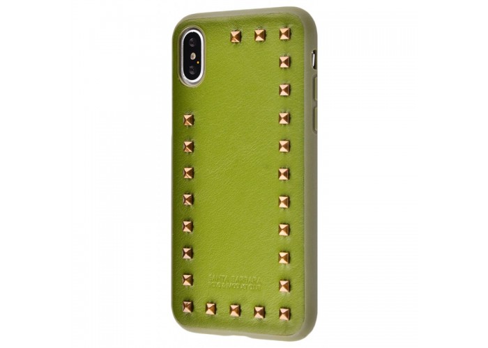 Чехол для iPhone X Polo Debonair (Leather) зеленый