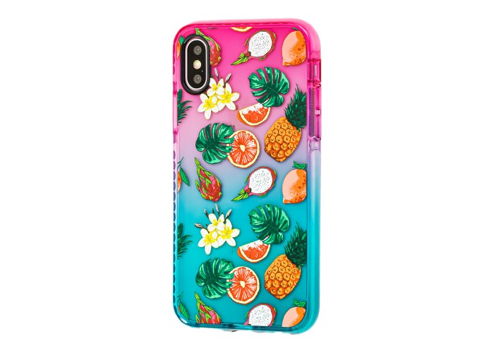Чехол для iPhone X / Xs Protect Gradient фруктовый микс