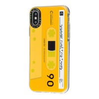Чехол для iPhone X / Xs Tify кассета желтый