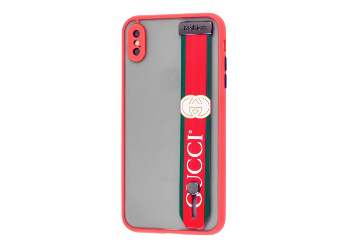 Чехол для iPhone X / Xs WristBand G I красный