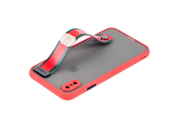Чехол для iPhone X / Xs WristBand G I красный