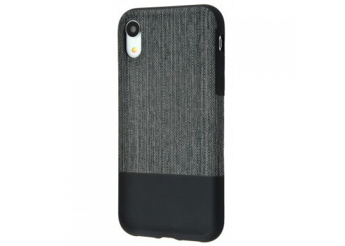 Чехол для iPhone Xr Half to Half Textile черный