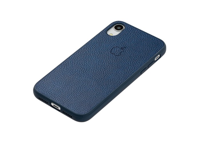 Чехол для iPhone Xr Leather cover синий