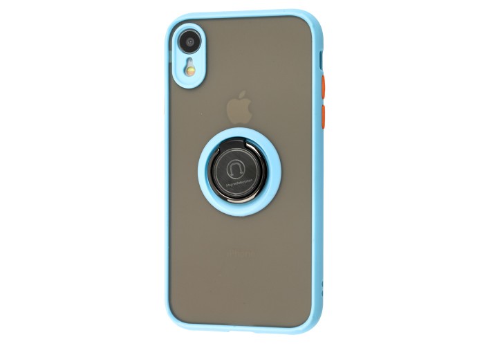 Чехол для iPhone Xr LikGus Edging Ring бирюзовый