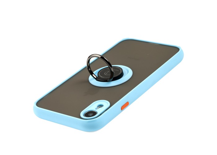 Чехол для iPhone Xr LikGus Edging Ring бирюзовый