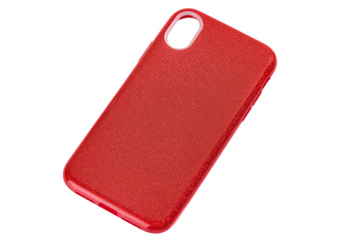 Чехол для iPhone Xr Shining Glitter красный