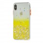 Чехол для iPhone Xs Max Glitter Bling желтый