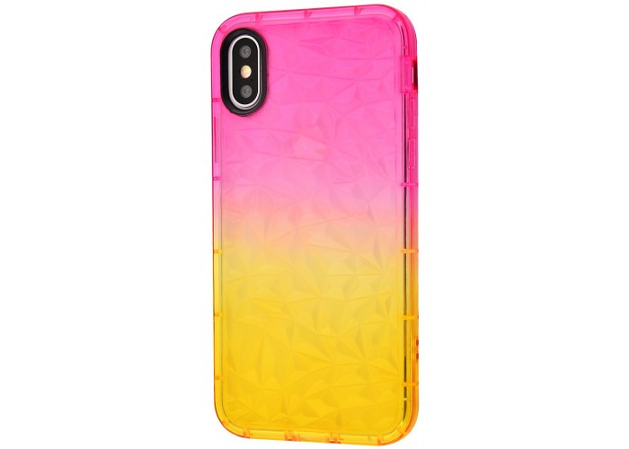 Чехол для iPhone Xs Max Gradient Gelin case розово-желтый