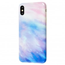 Чехол для iPhone Xs Max Light Mramor case 360 (07)