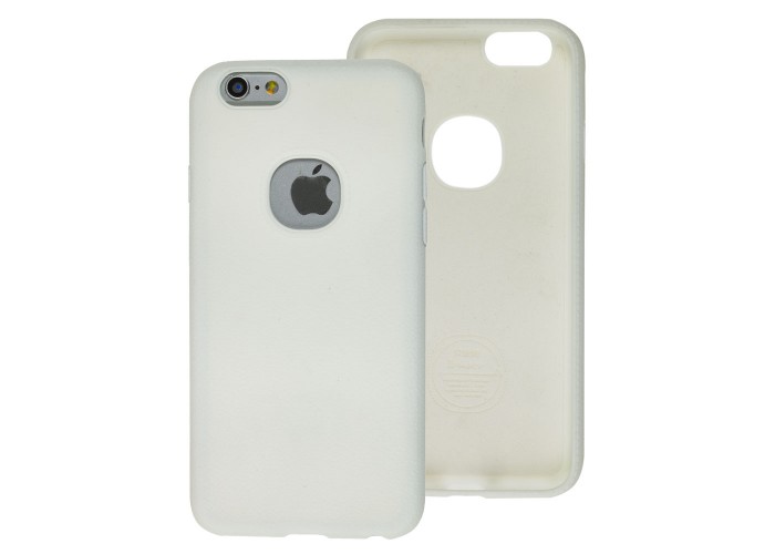 Чехол iPaky для iPhone 6 с имитацией кожи белый