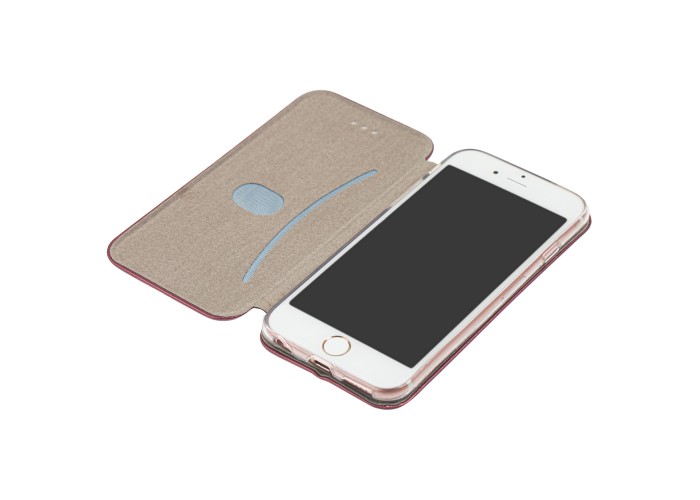 Чехол книжка Premium для iPhone 6 бордовый