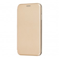 Чехол книжка Premium для iPhone Xs Max золотистый