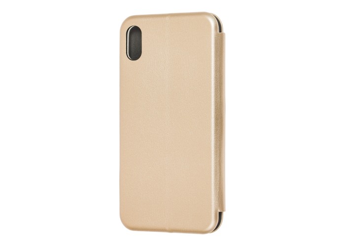 Чехол книжка Premium для iPhone Xs Max золотистый