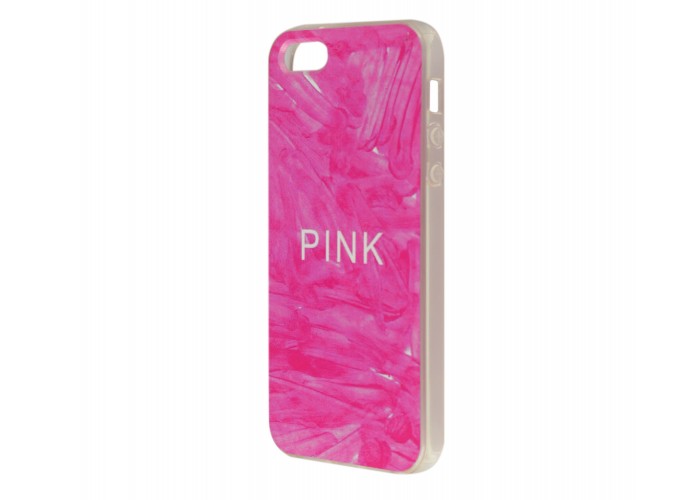 Чехол pink для iPhone 5 с принтом розовый