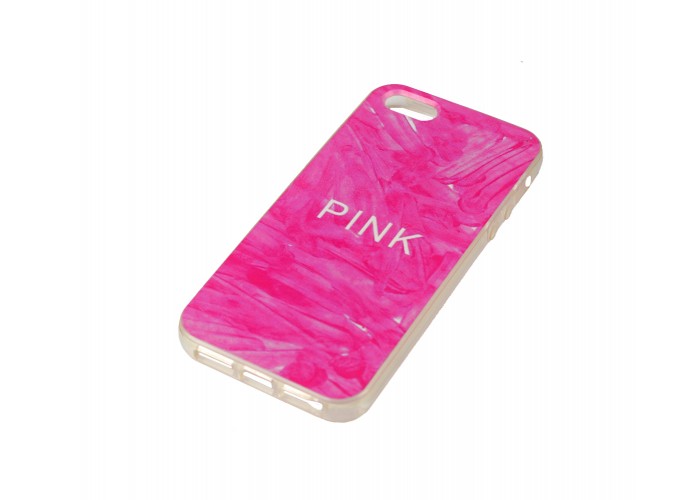 Чехол pink для iPhone 5 с принтом розовый