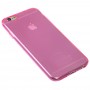 Чехол силиконовый для iPhone 6 прозрачно розовый