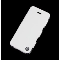 Книжка iPhone 5 White/Silver (APH5-PLUME-WHSL) Plume Artificial