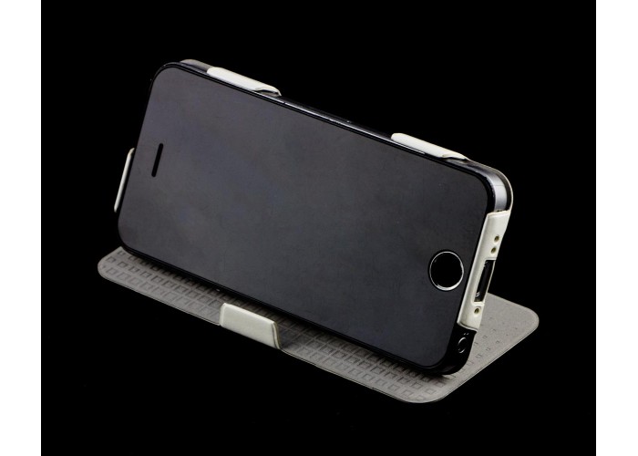 Книжка iPhone 5 White/Silver (APH5-PLUME-WHSL) Plume Artificial