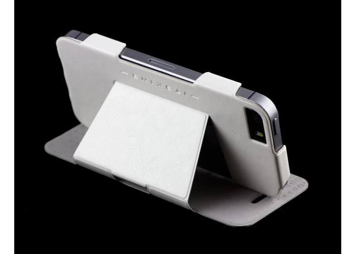 Книжка iPhone 5 White/Silver (APH5-PLUME-WHSL) Plume Artificial