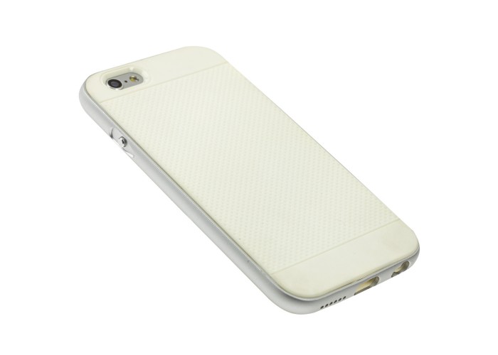 Противоударный чехол Bumper для iPhone 6 бежевый