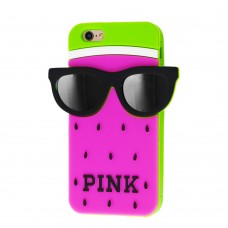 3D чехол Pink для iPhone 6 арбуз розовый