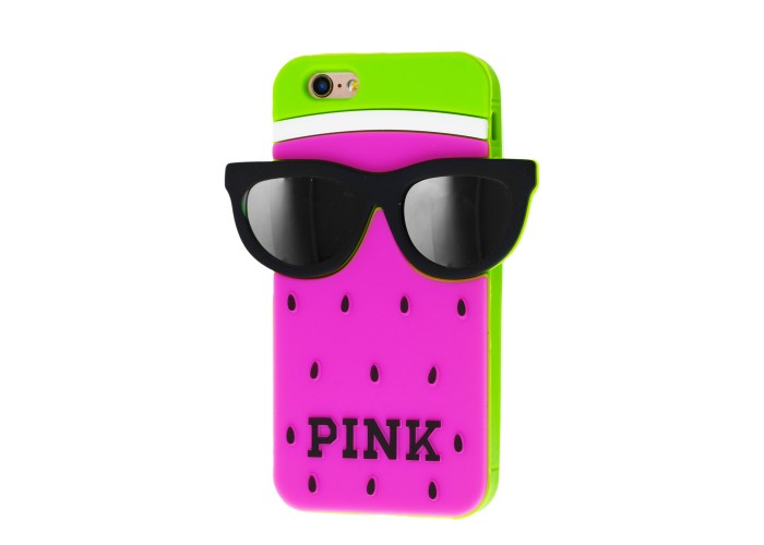 3D чехол Pink для iPhone 6 арбуз розовый