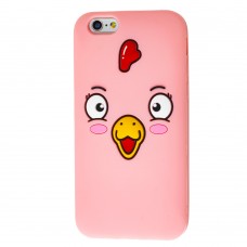 3D чехол Surprised Chicken для iPhone 6 розовый