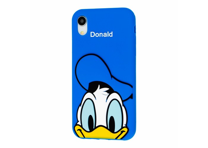 Чехол 3D для iPhone Xr Disney Donald синий
