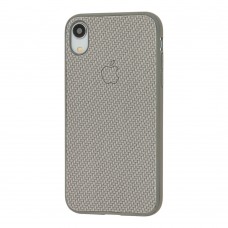 Чехол Carbon New для iPhone Xr серый