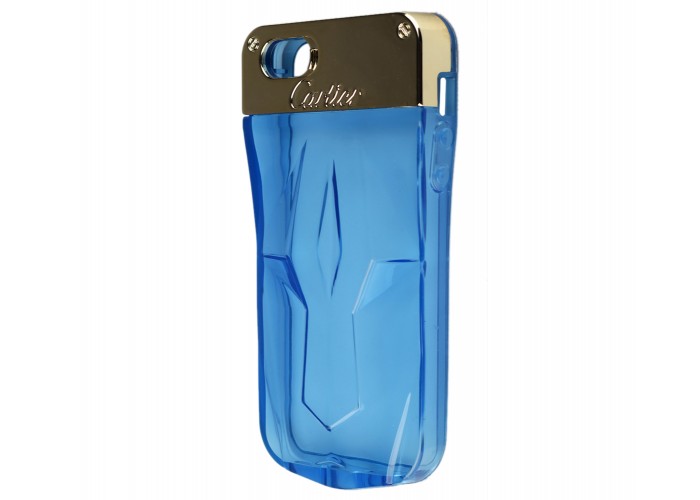 Чехол Cartier духи для iPhone 5 синий