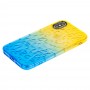 Чехол Gradient Gelin для iPhone X / Xs case желто-синий