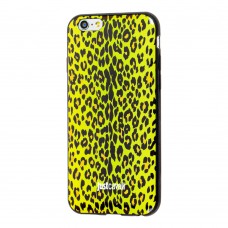 Чехол Just cavalli для iPhone 6 леопард мелк зелен