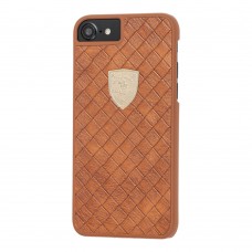 Чехол Polo для iPhone 7 / 8 Fyrste collection эко-кожа коричневый