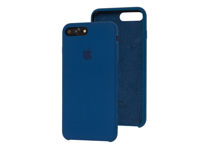 Чехол Silicone для iPhone 7 Plus / 8 Plus Premium case cobalt blue