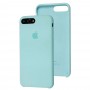 Чехол Silicone для iPhone 7 Plus / 8 Plus Premium case sea blue