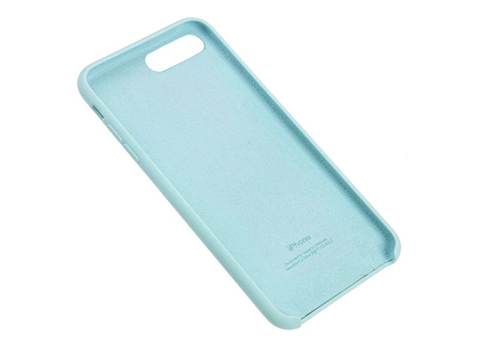 Чехол Silicone для iPhone 7 Plus / 8 Plus Premium case sea blue