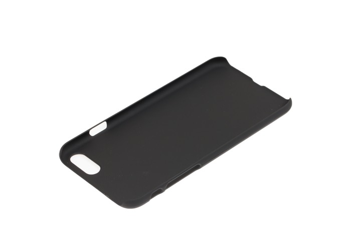 Чехол Soft Touch для iPhone 7 / 8 под дерево темно коричневый