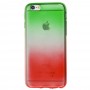 Чехол Tricolor для iPhone 6 фиолетово красный