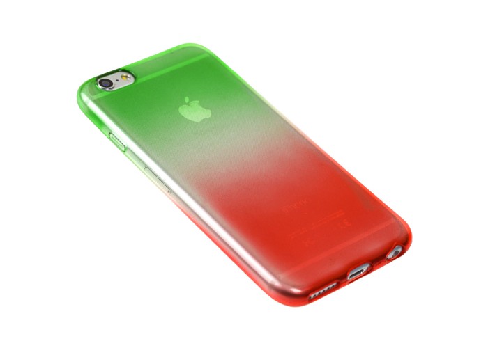 Чехол Tricolor для iPhone 6 фиолетово красный