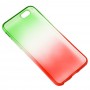 Чехол Tricolor для iPhone 6 фиолетово красный