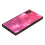 Чехол YCT для iPhone X / Xs прямоугольный розовый 