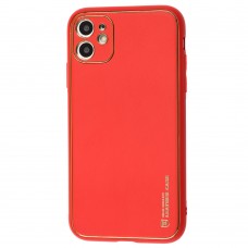 Чехол для iPhone 11 Leather Xshield красный