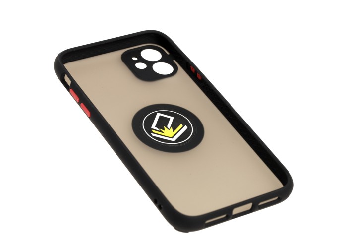 Чехол для iPhone 11 LikGus Edging Ring черный / красный