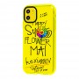 Чехол для iPhone 11 Neon print happy